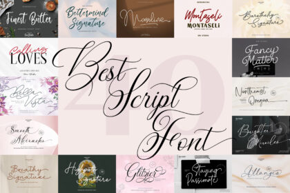 picture of 40+ Best Script Fonts for Graphic Design