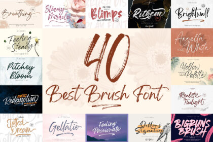 picture of 40 Best Brush Fonts to Maximize Your Designs