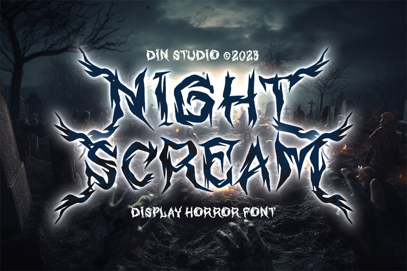 scary font