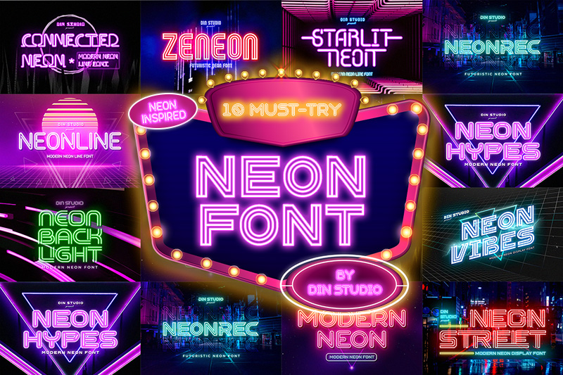 Glowing Font Glow Font Vector Art Icons And Graphics For Free