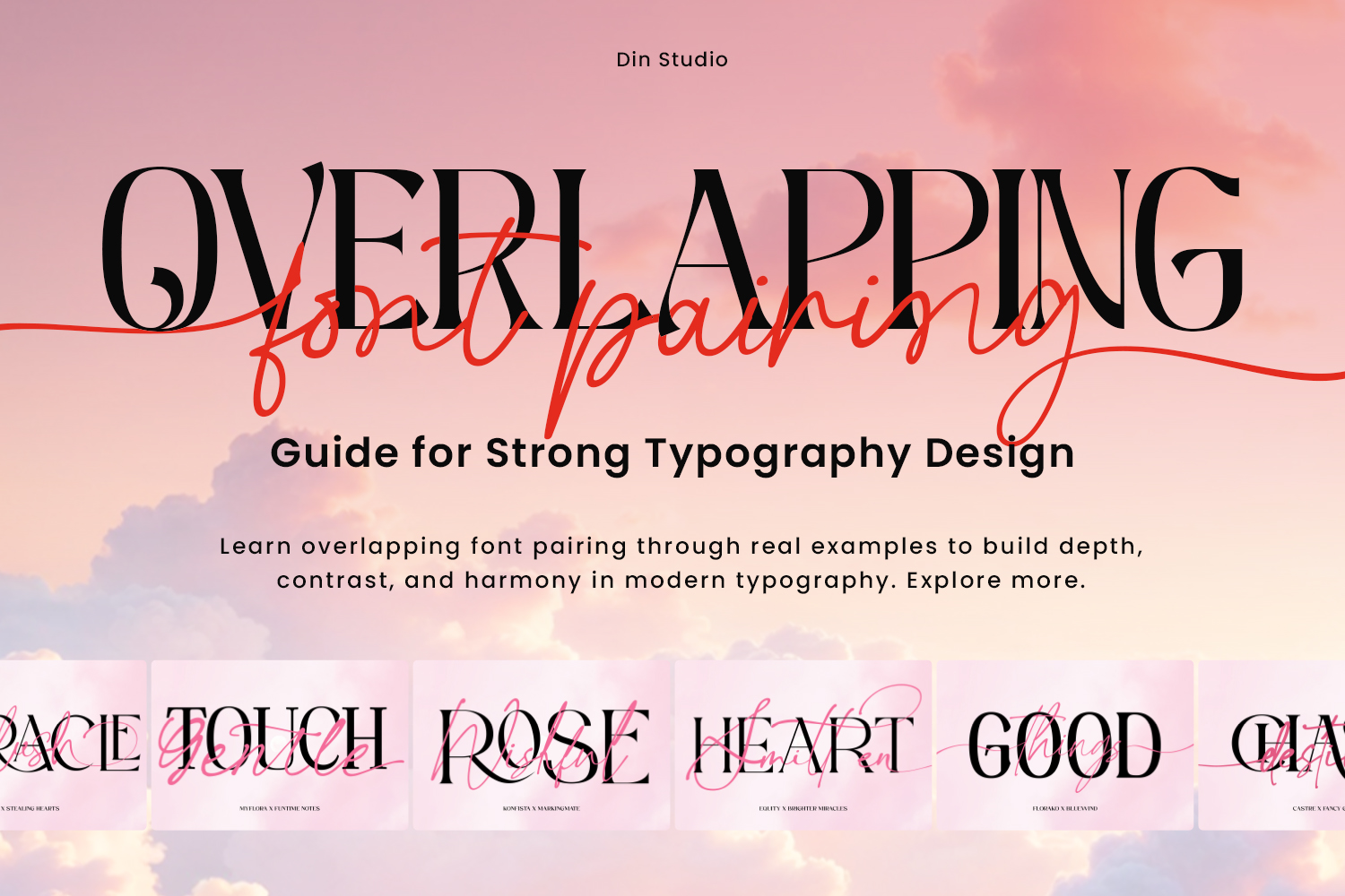 Overlapping Font Pairing Guide for Strong Typography Design - Din Studio