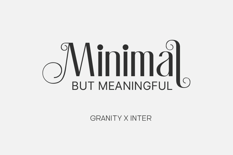Modern Font Pairing