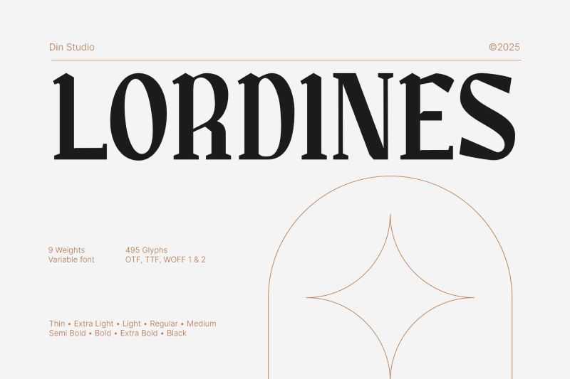 modern elegant serif font