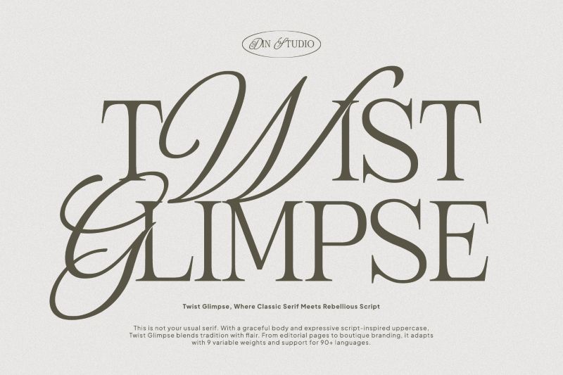 modern elegant serif font